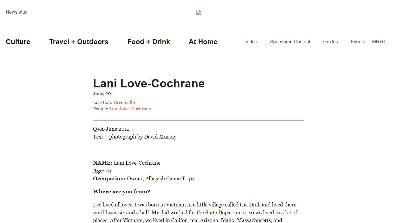 Lani Love-Cochrane | The Maine Mag